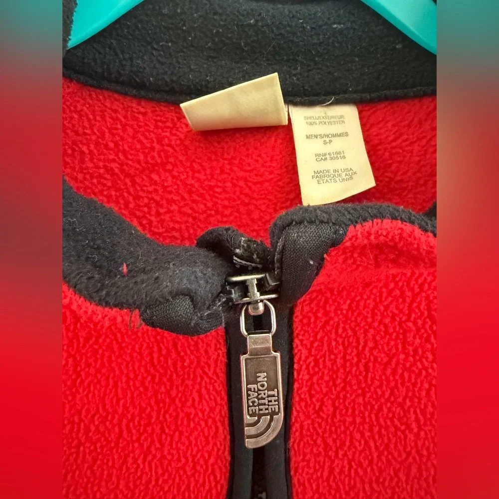 The North Face Polartec Vintage Red Fleece Full Zip Vest, Sleeveless Outerwear